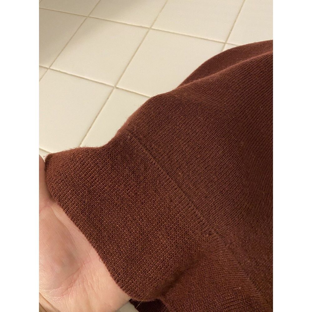 Victoria's Secret VS Pink Pom Beanie Winter Hat Stocking Cap Toboggan Maroon - Picture 6 of 6